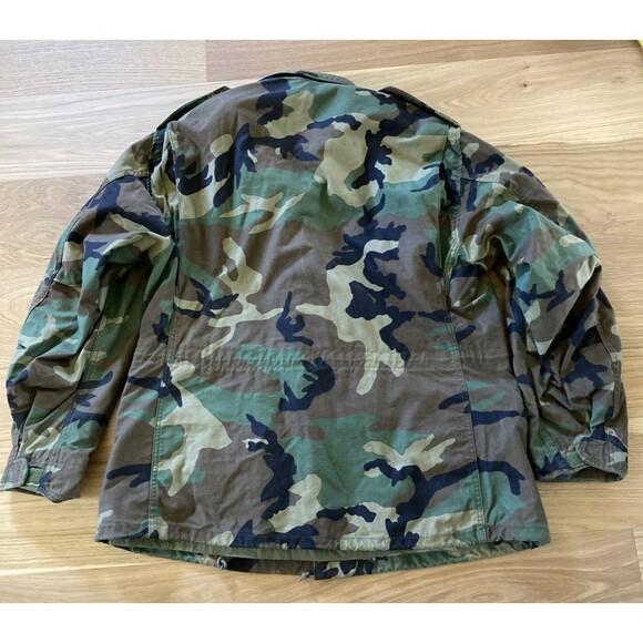 Military Issued Cold Weather Field Jacket L Woodland Camouflage Tactical Gear - Picture 2 of 16